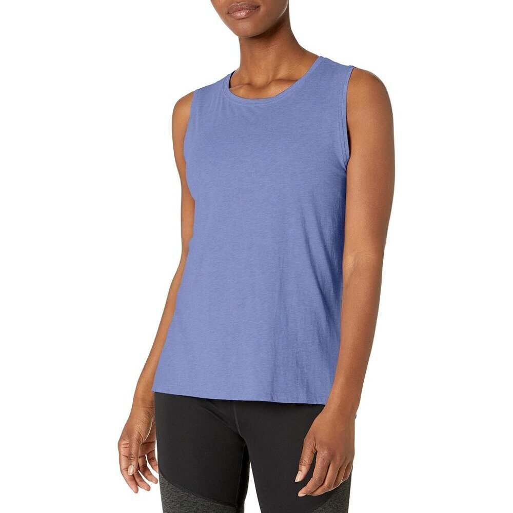 Women's Cotton Yoga Tank Top Plus Size Relaxed Fit Breathable Workout Wear